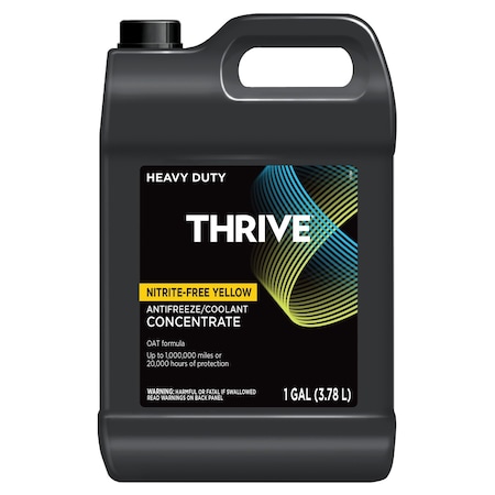 Thrive Global Auto Yellow Extended Life Antifreeze/Coolant Concentrate 3/1 Gal Case 803100